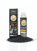 Show black seeds + oil bottle together